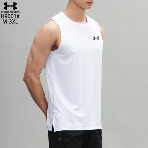 Men's Under Armour Imported Replica HeatGear Sleeveless – White – Breathable, Lightweight, Comfortable – Activewear | Designed for Maximum Mobility