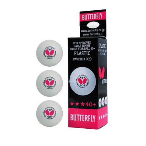 Butterfly Table Tennis Balls (Pack of 3) – High-Quality, Durable, Reliable – Ideal for Table Tennis