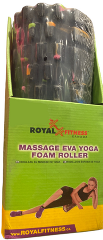 Royal Fitness EVA Massage Roller – High-Density Foam Roller for Deep Tissue Relief, Enhanced Flexibility & Muscle Recovery