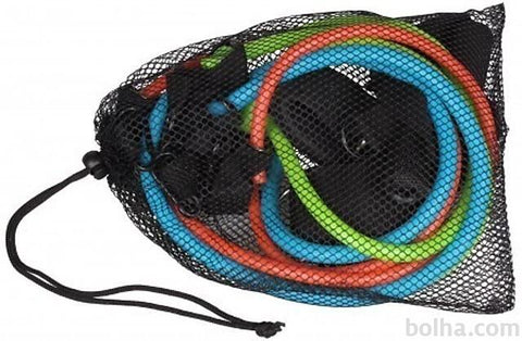 Expander Set Liveup (LS3625) – 5-in-1 Versatile Resistance Bands, Adjustable Tension, Includes Handles and Anchors – Ideal for Full-Body Workouts