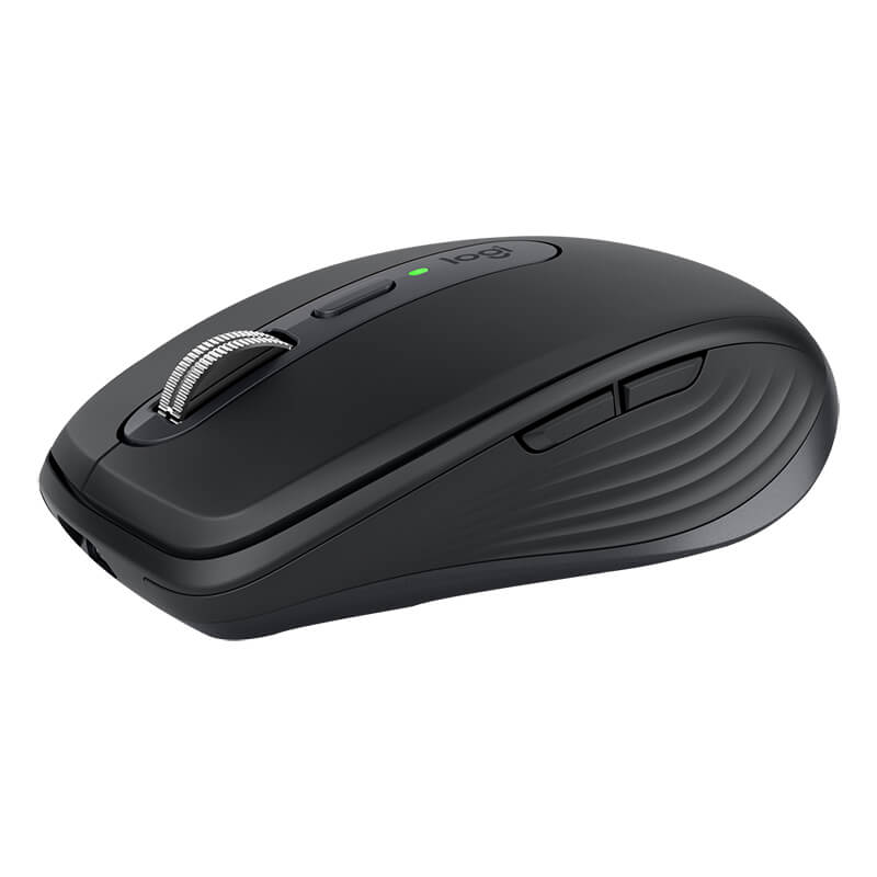 Logitech MX ANYWHERE 3S – Compact Wireless Performance Mouse, Black, 4000 DPI Sensor, Rechargeable Battery, Ergonomic Design – Ideal for Professionals