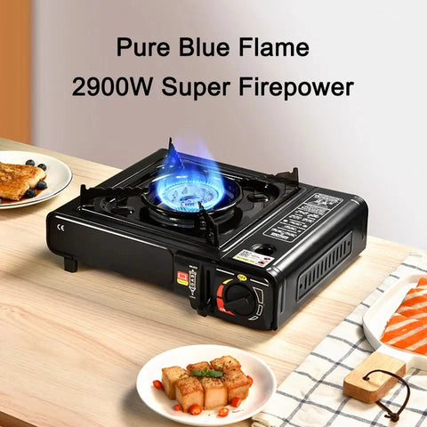 Portable butane outdoor cooking gas stove