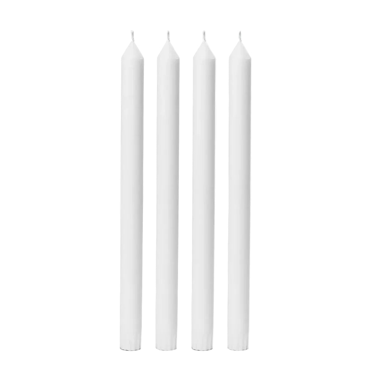 White Candle Sticks - Pack of 4