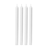 White Candle Sticks - Pack of 4