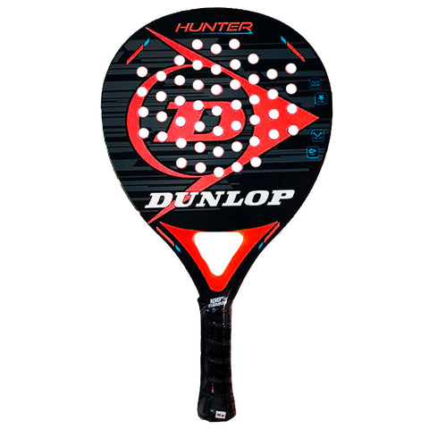 Dunlop Hunter Red Padel Racket – Lightweight, High Performance, Comfortable Grip – Ideal for Power and Control