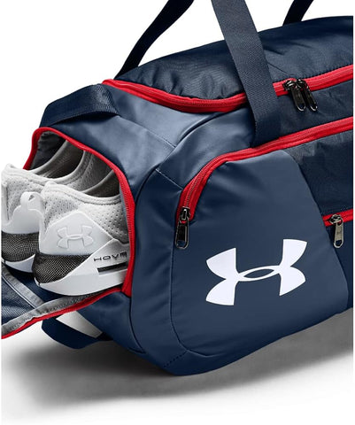 Under Armour Undeniable 4.0 Gym Bag Replica – Blue/Red, Water-Resistant, Tough Construction, Ergonomic Design – Great for Fitness & Travel