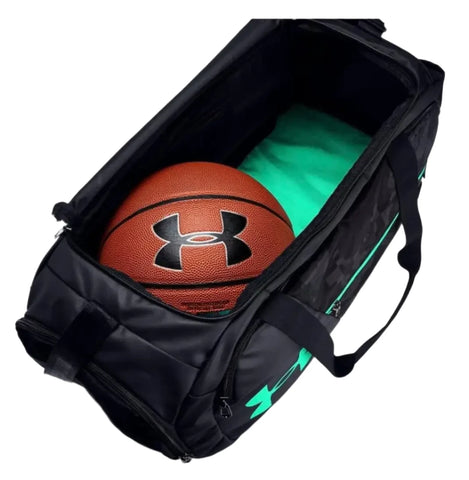 Under Armour Undeniable 4.0 Gym Duffle Bag Replica – Black/Camo/Sea Green, Water-Resistant, Durable, Multiple Pockets – Ideal for Active Lifestyles