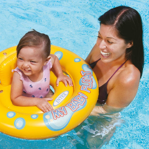 Intex My Baby Floats 26.5 Diameter – (1-2 Years) – Safe, Comfortable, Easy-to-Use – Baby Floatation Device | Ideal for Early Water Fun