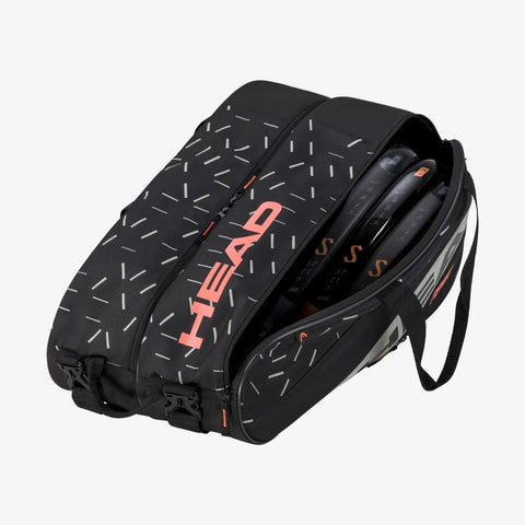 Head Team Padel Bag – Black/Ceramic, Sleek, Stylish, Practical – Padel Gear Bag | Ideal for Keeping Your Gear Organized