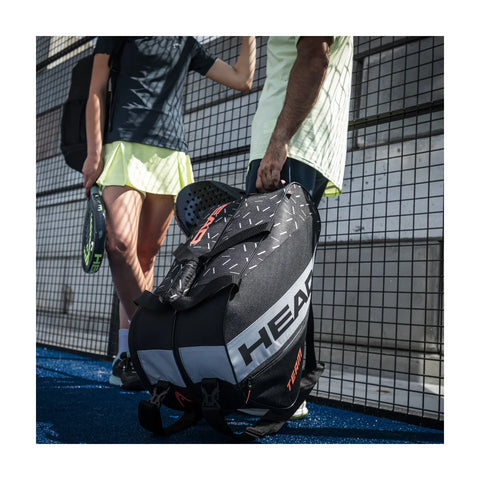 Head Team Padel Bag – Black/Ceramic, Sleek, Stylish, Practical – Padel Gear Bag | Ideal for Keeping Your Gear Organized