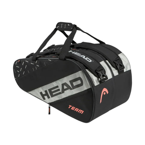 Head Team Padel Bag – Black/Ceramic, Sleek, Stylish, Practical – Padel Gear Bag | Ideal for Keeping Your Gear Organized